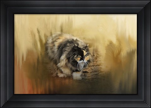 Framed Stalking Autumn Print