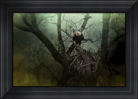 Framed Storm At The Old Nest Print