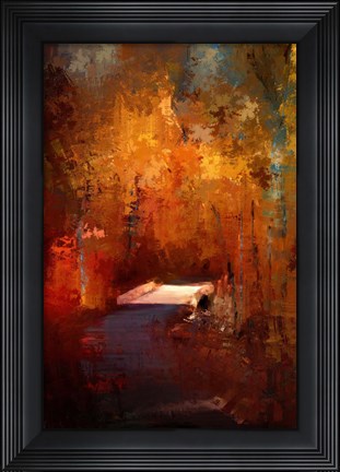 Framed Crossing Into Autumn Print