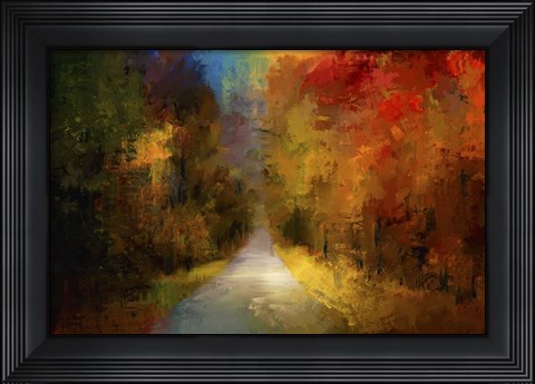 Framed Spotlight On Autumn Print