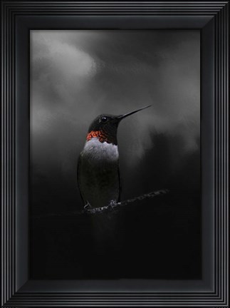 Framed Waiting In The Darkness Print