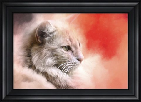 Framed Bird Watching In The Morning Print