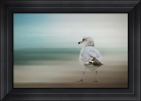 Framed Waiting For The Tide Print