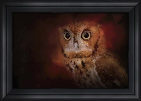 Framed Halloween Owl Print