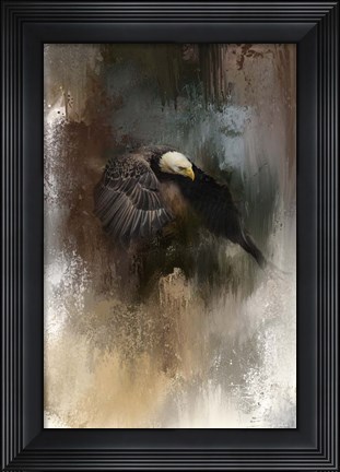 Framed Winter Eagle 2 Print