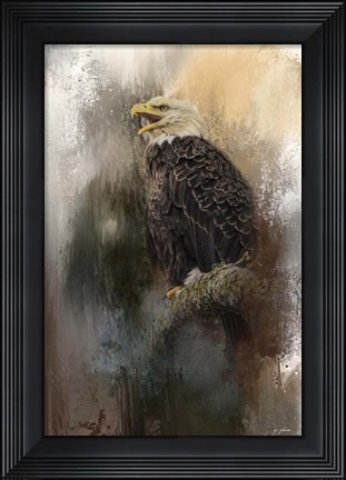 Framed Winter Eagle 3 Print