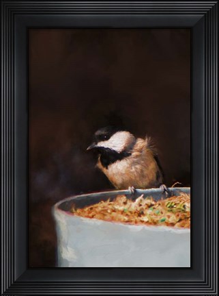 Framed Hanging On The Edge Print