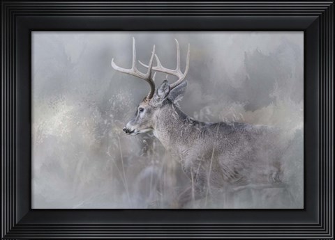 Framed Meeting Winter Head On Print
