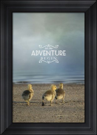 Framed First Big Adventure with words Print