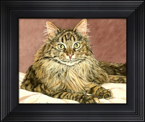 Framed Lady Pounce Print