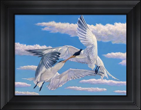 Framed Flying Kiss Print