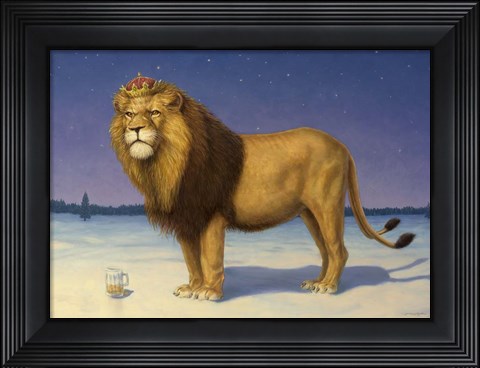 Framed King&#39;s Beer Print