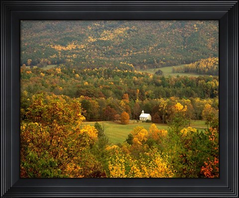 Framed Church Cades Cove Print