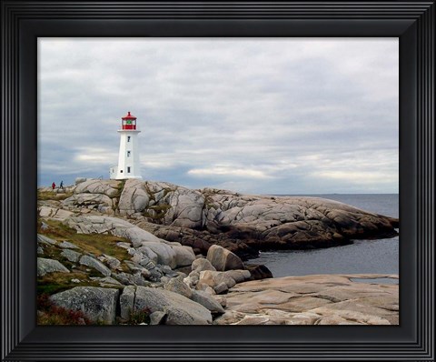 Framed Peggy&#39;s Cove Lighthouse Print