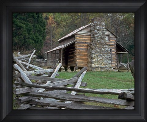 Framed Oliver Cabin, TN Print