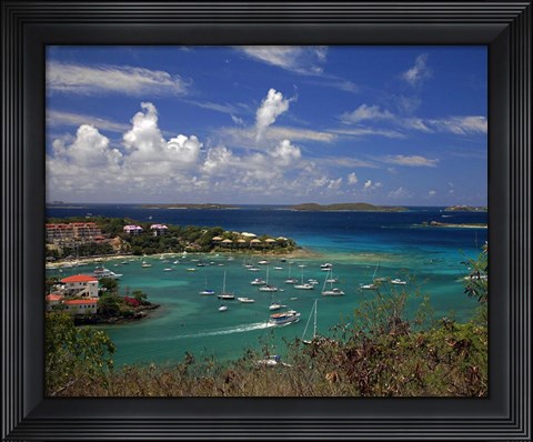 Framed St. John&#39;s Harbor Print