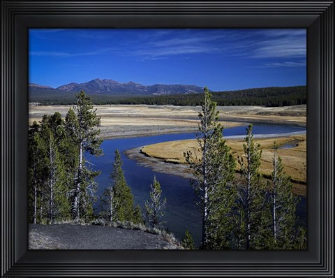 Framed Yellowstone River Print