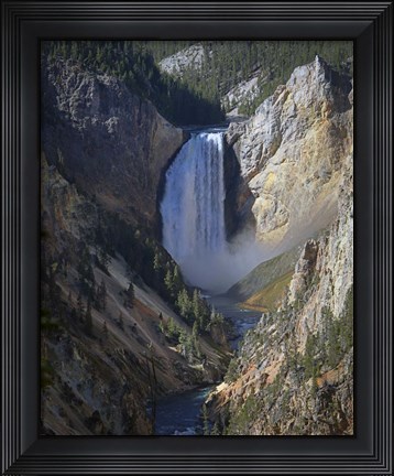Framed Lower Falls Yellowstone Print