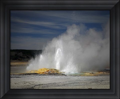 Framed Geyser Yellowstone Print