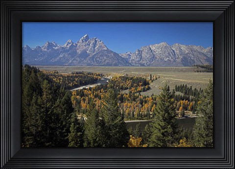 Framed Tetons III Print