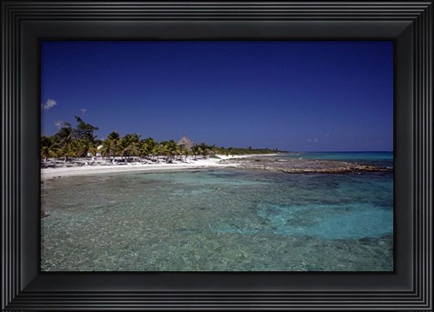 Framed Yucatan Beach Print