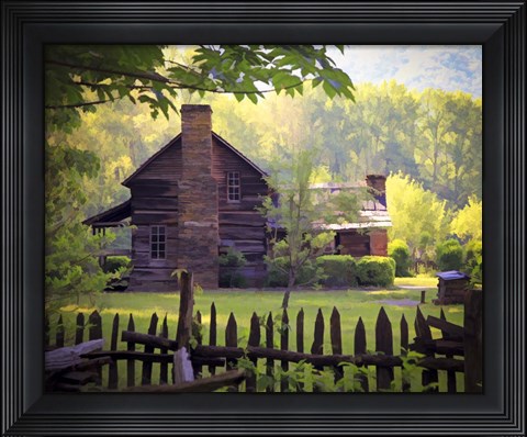 Framed Oconaluftee Village Print