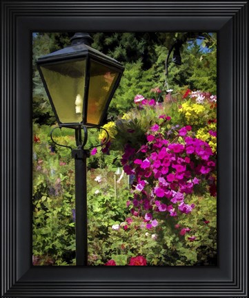 Framed Street Lamp Print