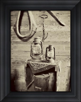 Framed Barns Print