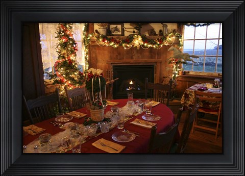 Framed Christmas Table Print