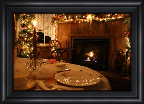 Framed Decor Fireside Table Print
