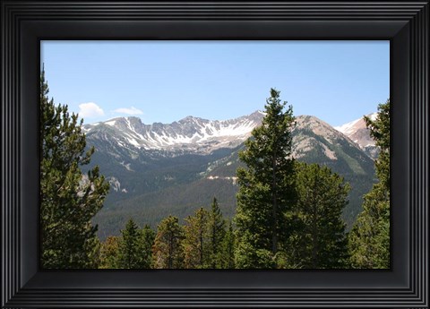 Framed Scenic Mountain View Print