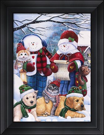Framed Winter Wonder Friends Print