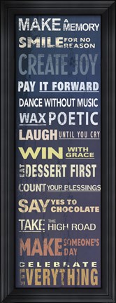 Framed Transit To Do List Ii In Blue Print