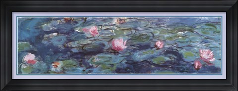 Framed Water Lilies (Detail) Print