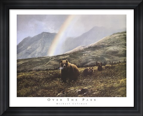 Framed Over The Pass Print