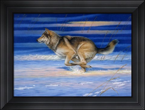 Framed Snow Beat Print