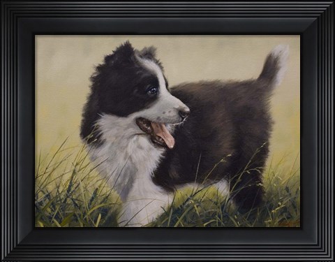 Framed Puppy Print