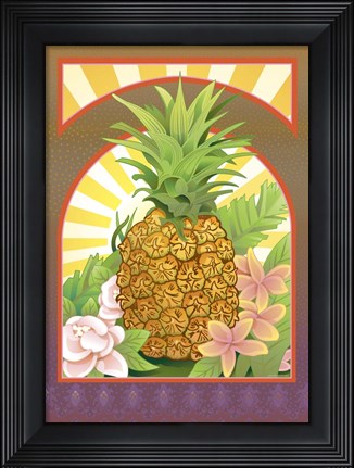 Framed Pineapple Flag Print