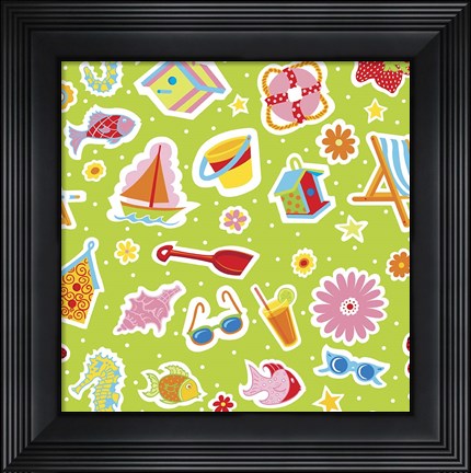 Framed Summer Fun I Print