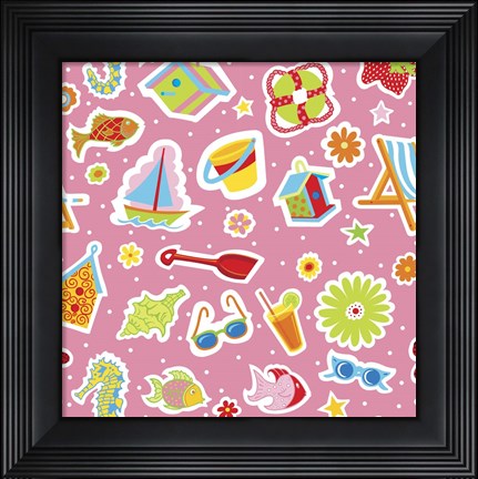 Framed Summer Fun II Print