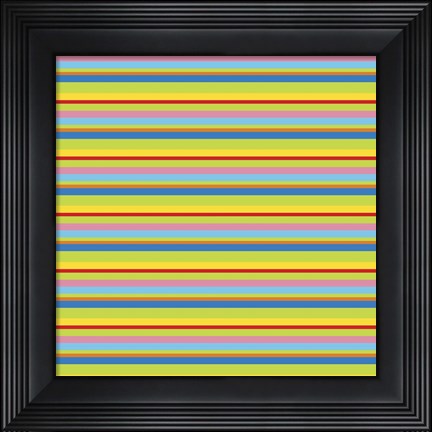 Framed Summer Fun Green Print