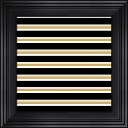 Framed Classic Stripes Print