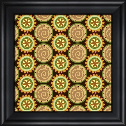 Framed Tribal Medallion II Print