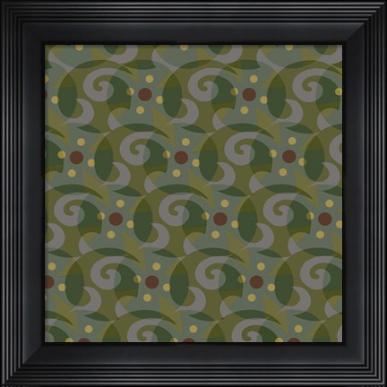 Framed Tribal Swirl II Print