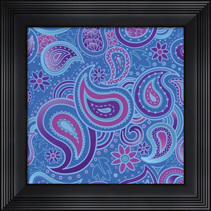 Framed Cool Paisley Print