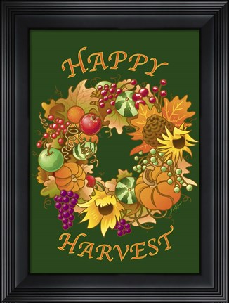 Framed Happy Harvest Print