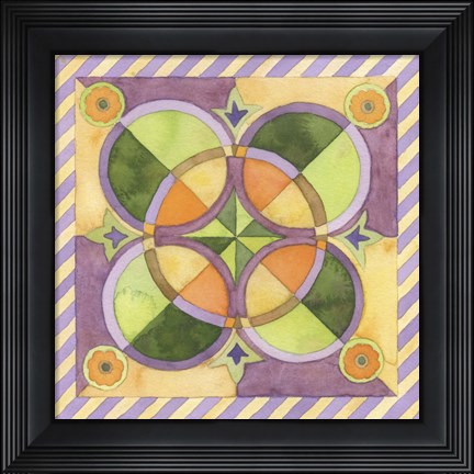 Framed Geometry &amp; Color 4 Print