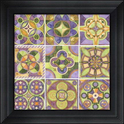 Framed Geometry &amp; Color Part 1 Print
