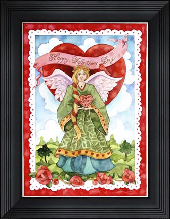 Framed Valentine Angel Print