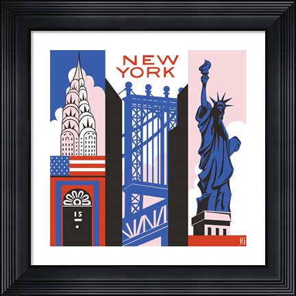 Framed New York Print Print